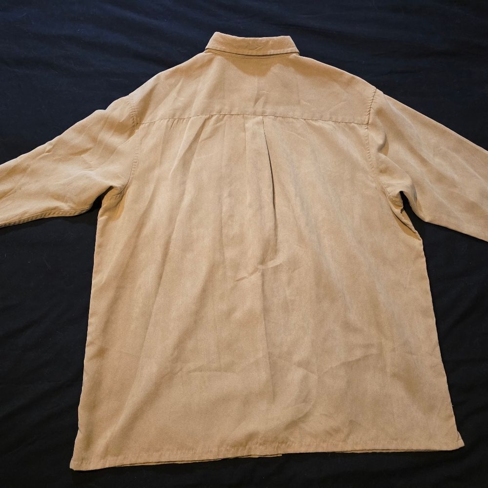 Tan Button-Up Shirt - Picture 3 of 3